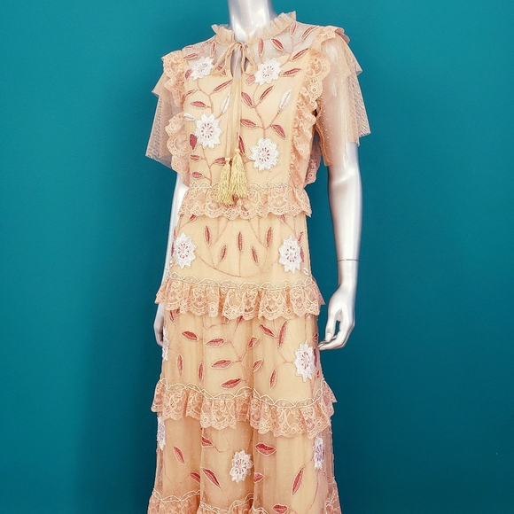 🆕️ 🎬💐 FROCK & FRILL Tiered Floral Maxi Dress // (NWT) - Picture 8 of 10